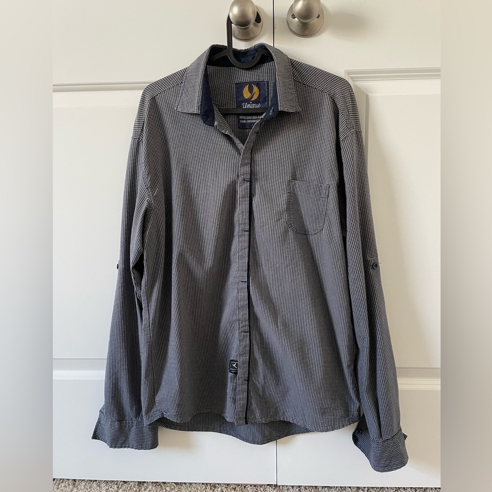 Men’s plaid button down